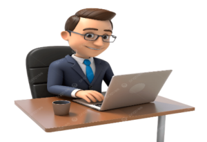 businessman with laptop