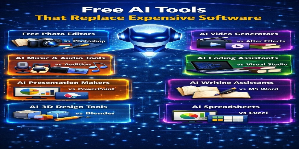 You are currently viewing Free AI tools that replace expensive software