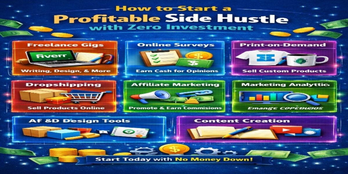 How to Start a Profitable Side Hustle with Zero Investment