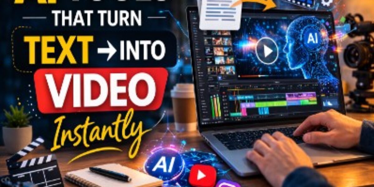 AI Tools That Turn Text Into Video Instantly in 2026