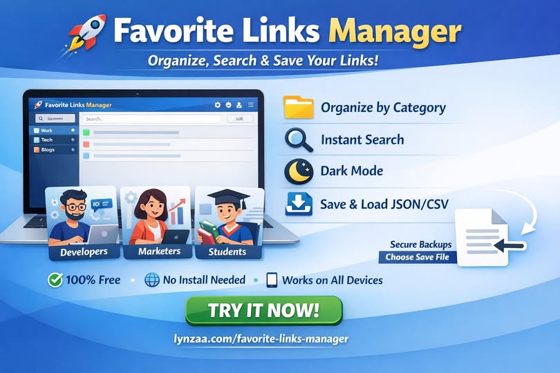 Discover Favorite Links Manager