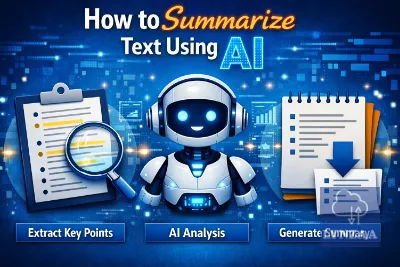 Instead of manually reading every paragraph, an AI system analyzes the text, identifies key ideas, and produces a concise summary that reflects the original meaning.